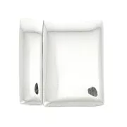 Fermoir aimanté pour lacet plat 10 mm - en Argent 925 x1