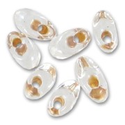 Long Magatama Miyuki 4x7 mm LMA-1522 - Crystal Spkl Honey Beige x 10g