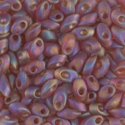 Long Magatama Miyuki 4x7 mm LMA-134FR - Mat Tr Dark Topaz AB x 10g|raw }}