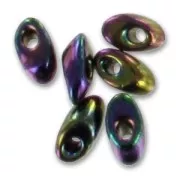 Long Magatama Miyuki 4x7 mm LMA-454 - Met Dark Plum Iris x 10g