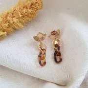 Anneau fermé rond strié 12 mm - Plaqué Or 3 microns x1