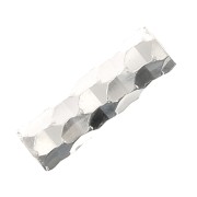 Tubes droits facettés 6x2 mm - Argent 925 x10|raw }}