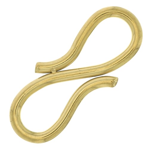 Fermoir crochet 17x7 mm en Acier inoxydable 316L Doré x1