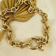 Fermoir manille 31.5x29 mm en Acier inoxydable 304 x1