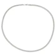 Tour de cou maille Anglaise 4 mm - Acier inoxydable 304 x45cm