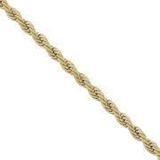 Chaîne maille Corde 3.8 mm en Acier inoxydable 304 Doré x50cm