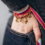 Chaîne maille Forçat 7.4 mm en Acier inoxydable 316L Doré x50cm