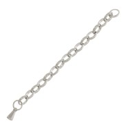 Chainette d'extension maille Jaseron 55 mm en Acier inoxydable 316L x1|raw }}