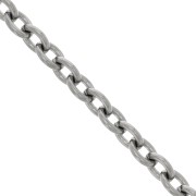 Chaîne maille Forçat 7.4 mm en Acier inoxydable 316L x50cm