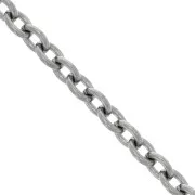 Chaîne maille Forçat 7.4 mm en Acier inoxydable 316L x50cm