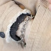 Chaîne maille Forçat 11.9 mm en Acier inoxydable 316L x50cm