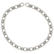 Chaîne maille Forçat alternée 13.8 mm en Acier inoxydable 316L x50cm