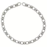 Chaîne maille Forçat alternée 13.8 mm en Acier inoxydable 316L x50cm