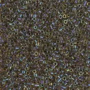 Miyuki Delica 11/0 DB1740 - Dark Amethyst Lined Chartreuse AB x8g