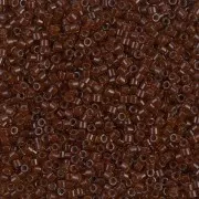 Miyuki Delica 11/0 DB1392 - Dark Topaz Lined Rootbeer x8g