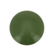 Cabochon rond en résine opaque 12 mm - Olive x1