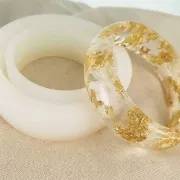 Moule silicone pour réaliser des bracelets en résine 60x25x7 mm x1
