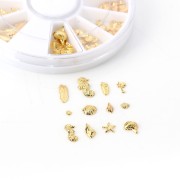 Eléments à coller ou à résiner - thème Marin - Doré x1