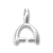 Attaches pendentifs  6,5 mm argenté  x5|raw }}