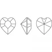 Cabochon PureCrystal 4884 11x10 mm Crystal x1