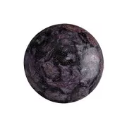 Cabochon rond en verre par Puca® 18 mm - Metallic Mat Violet Spotted x1