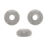 Perle stoppeur 6 mm avec un trou de 2.5 mm - Acier inoxydable x1|raw }}