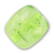 ¨Perle cylindrique avec effet bulles 28x27 mm Peridot x1