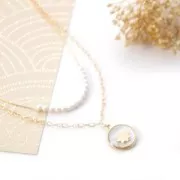 Élément croix à coller 9x6 mm - Gold filled (or laminé)  x1