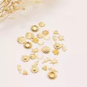 Élément fer à cheval à coller 10x9 mm - Gold filled (or laminé) x1