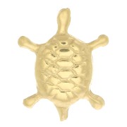 Élément tortue à coller 9.5x7.5 mm - Gold filled (or laminé)  x1