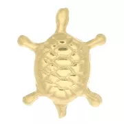 Élément tortue à coller 9.5x7.5 mm - Gold filled (or laminé)  x1