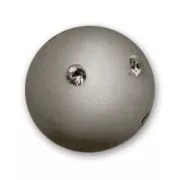 Perle ronde strass Polaris 12 mm Black Diamond x1