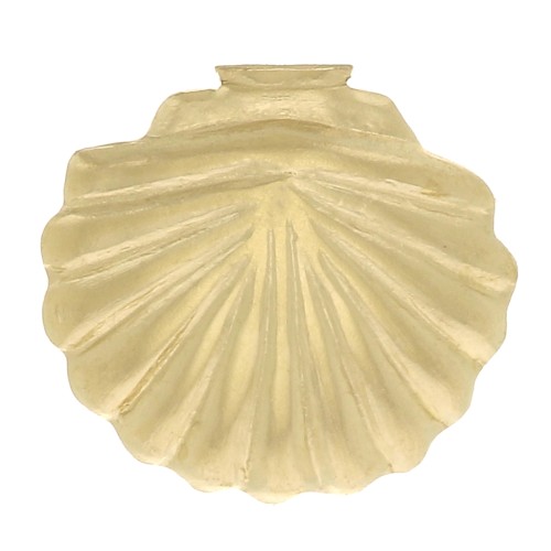 Élément coquillage à coller 7x7.5 mm - Gold filled (or laminé)  x1