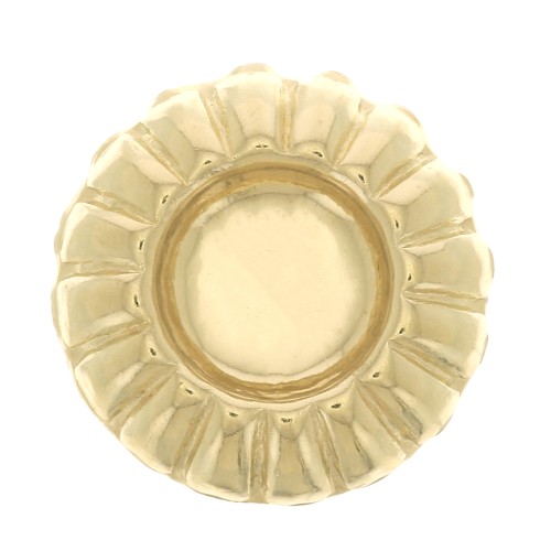 Élément rond à coller 9.5 mm pour cabochon 4 mm - Gold filled (or laminé)  x1