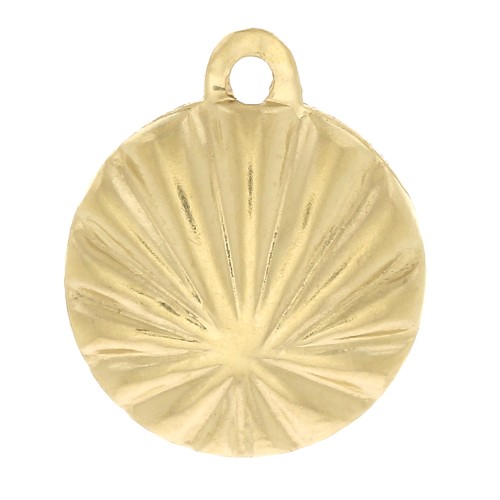 Breloque coquillage 10x8 mm - Gold filled (or laminé) x1