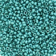 Preciosa Perles rocailles 11/0 2 mm - Terra Métallique - Turquoise x20g