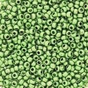 Preciosa Perles rocailles 11/0 2 mm - Terra Métallique - Vert clair x20g