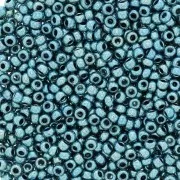 Preciosa Perles rocailles 11/0 2 mm Terra Métallique - Bleu gris x20g