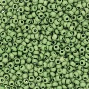 Preciosa Perles rocailles 11/0 2 mm - Terra Métallique Mat Vert clair x20g