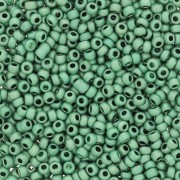 Preciosa Perles rocailles 11/0 2 mm - Terra Métallique Mat - Vert x20g