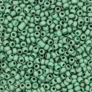 Preciosa Perles rocailles 11/0 2 mm - Terra Métallique Mat - Vert x20g