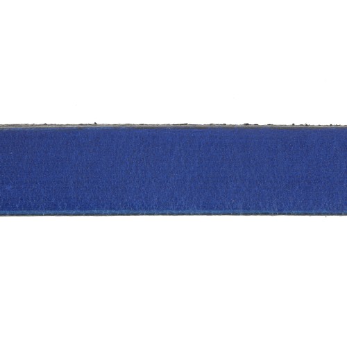 Lacet cuir 10 mm Bleu x30cm