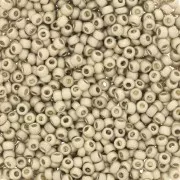 Preciosa Perles rocailles 11/0 2 mm - Terra Métallique Mat - Argenté x20g