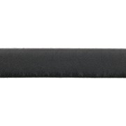 Lacet cuir 10 mm Noir x30cm