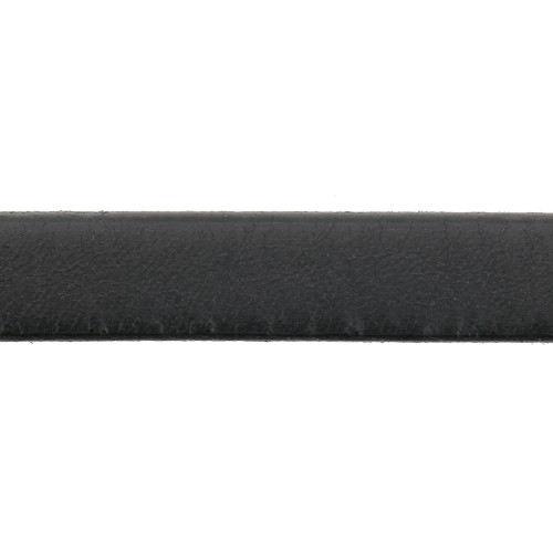Lacet cuir 10 mm Noir x30cm