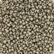 Preciosa Perles rocailles 11/0 2 mm - Terra Métallique Mat - Gris foncé x20g