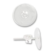 Clous d'oreilles disque plateau 11 mm en Argent 925 x2|raw }}