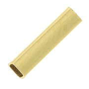 Perle tube rectangle droit 8x2 mm - Plaqué Or 3 microns x1|raw }}