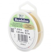 Fil Cablé 7 brins 0.46 mm - Beadalon - Doré x9,2 m|raw }}