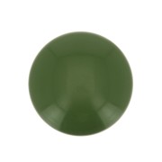 Cabochon rond en résine opaque 10 mm - Olive x1
